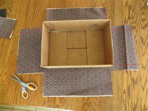 how to wrap a electrical box with fabric|covering a box with fabric.